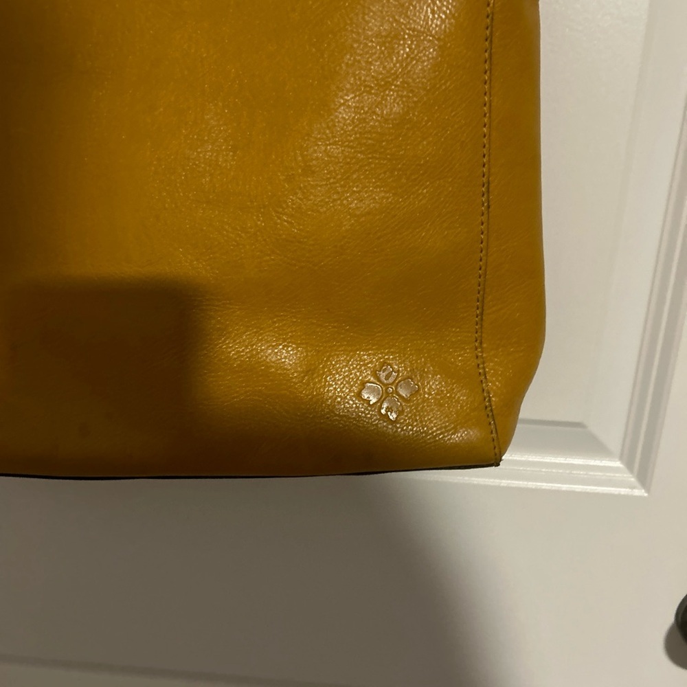 Patricia Nash Viana Tote Leather Brights Mustard Yellow - Picture 2 of 16
